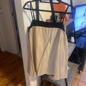 Abercrombie & Fitch Black and Tan Mini Dress